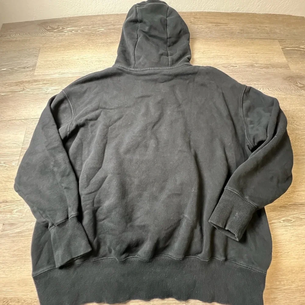 Nike Phoenix Fleece Hoodie Womens Medium Black Oversized Center Swoosh Pullover
